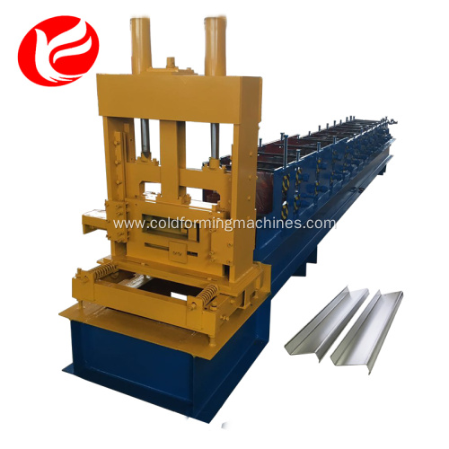 Steel punching c shape purlin roll forming machine